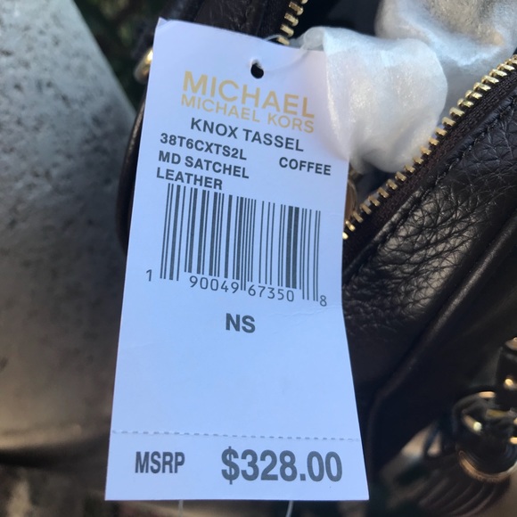 NWT Michael Kors Knox tassel MD coffee purse - Picture 3 of 7